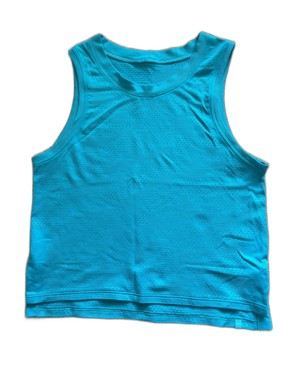 lululemon athletica Bright Turquoise Scoop Neck Tank